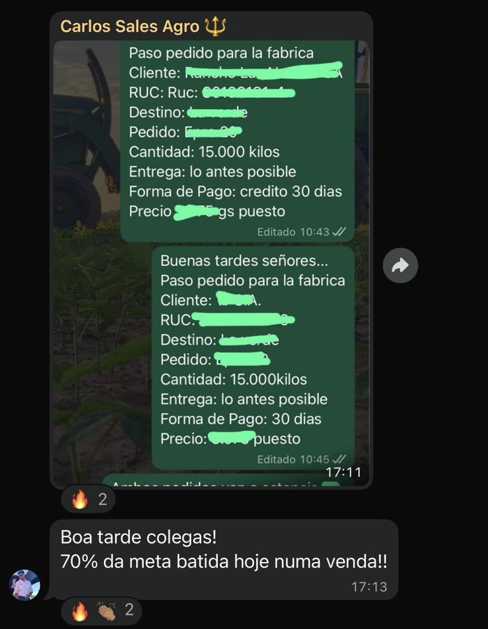 Resultado de mentorado Sales Agro